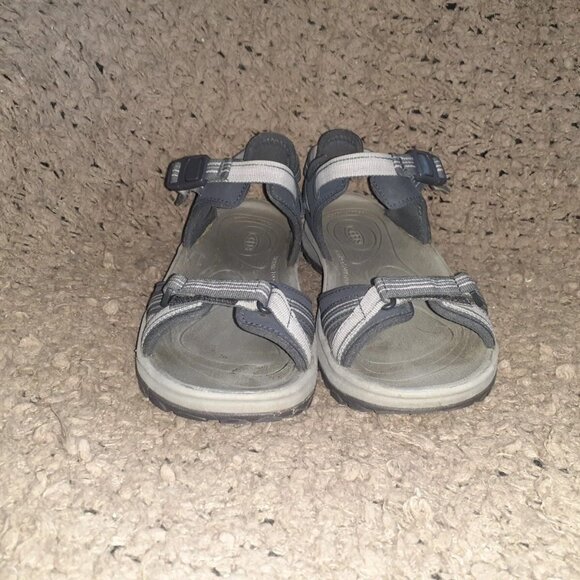 KEEN-Terradora Strap Sport Sandals-Dark Gray/Pink-Sz 8-Excellent - Picture 3 of 7